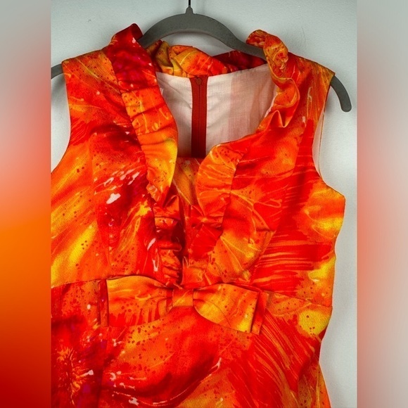 Vintage Mildred’s of Hawaii 60’s Bright Floral Maxi Dress, Estimated Size Small - Picture 3 of 11